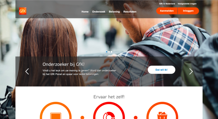 screenshot GfK Enquête panel