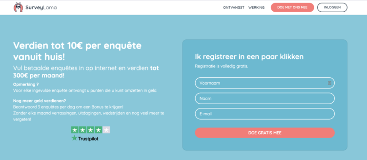 screenshot SurveyLama